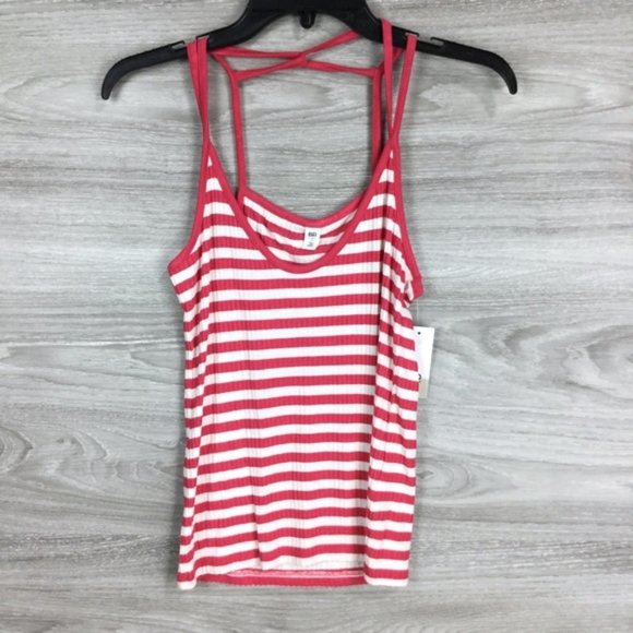 BP. Stipe Strappy Ribbed Camisole Top P1 - Picture 4 of 8